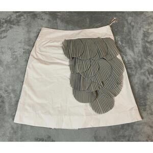 Anthropologie Floreat Pink Rose-Of-Sharon Womens Skirt Lined Size 2 !!